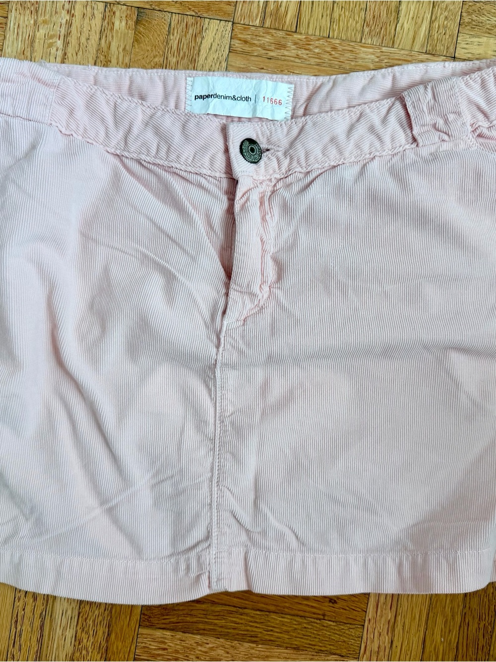 paperdenim&cloth Light Pink Mini Skirt